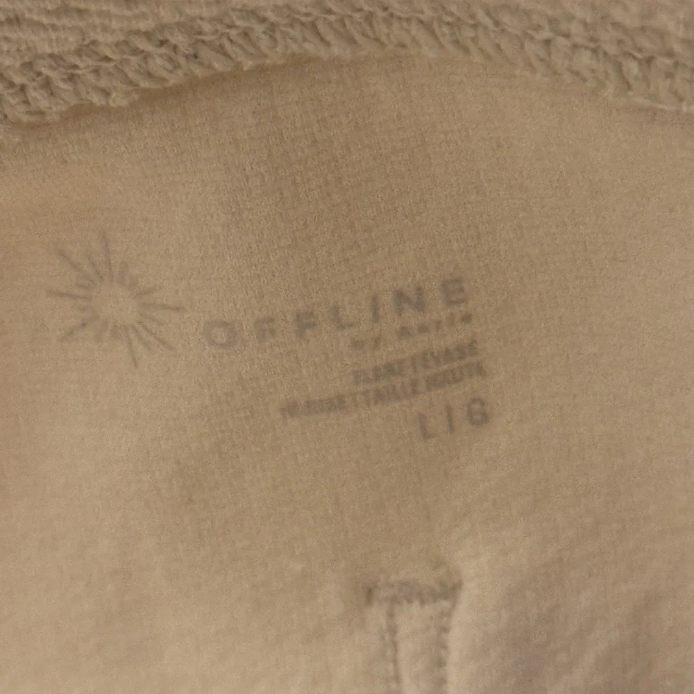 Offline Aerie Flare Leggings Womens Large Tan High Rise Stretch Women's - Picture 10 of 13